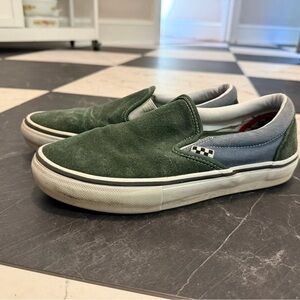 Green Suede Slip On Vans | US Men’s 7.5